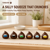 TONGXIN Nouveaux Jouets Squishy Kawaii, Squishy Viral, Squishy Croustillant, Squishy E-mo-ji, Squishy Crotte, Jouets Squishy Croustillants Virals