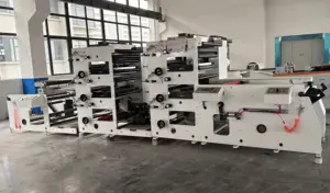 Roll To Roll Paper Self Adhesive Sticker Label IR Dryer UV Dryer Flexo Printing Machine With Lamination Rotary Die Cutting