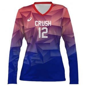 Costume da donna sublimata maglia da pallavolo manica lunga uniforme da pallavolo per le donne - Product Image 3