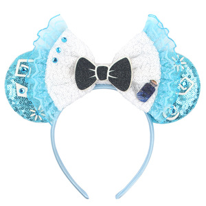 Diadema de Orejas de Ratón con Lentejuelas de Diseño Personalizado para Fiestas, con Lazo y Gorro de Chef, Estilo Dulce para Mujer, Ajustable - Product Image 5