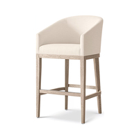 Chaise de salle à manger élégante avec cadre en chêne, pieds coniques, chaise d'appoint rembourrée confortable pour restaurant, salle à manger, projet hôtelier