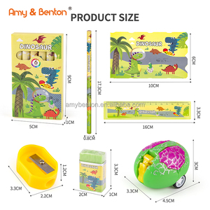 Văn phòng phẩm bên ủng hộ cho trẻ em văn phòng phẩm thiết lập OEM đồ chơi với bút chì Cai Trị tẩy ghi chú bút chì trường lớp học phần thưởng - Product Image 3