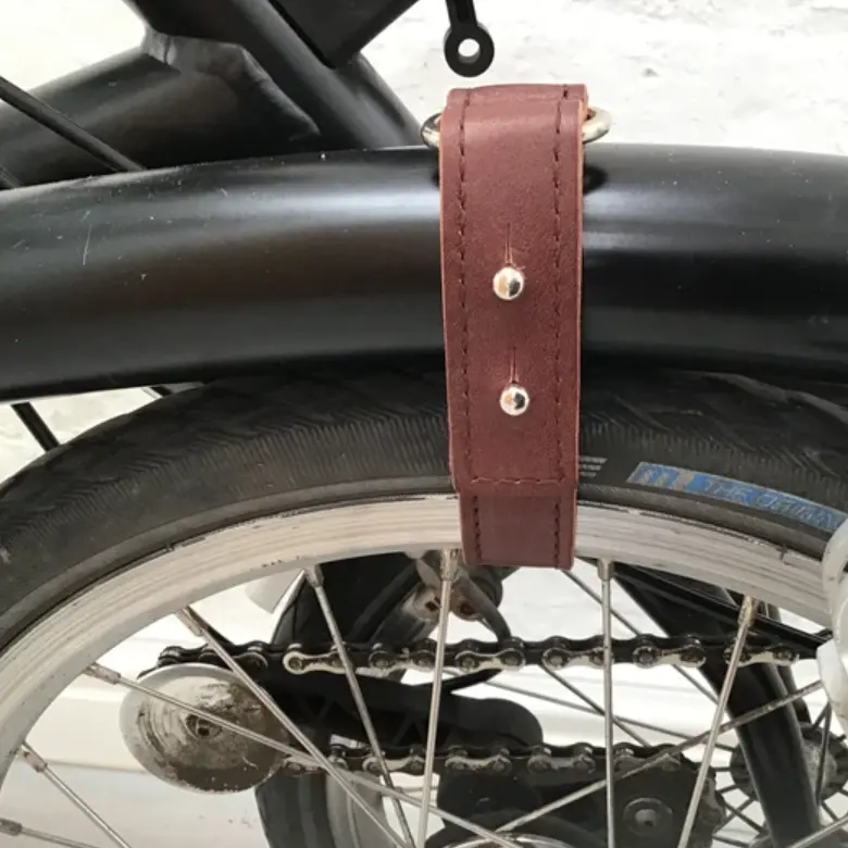 Hot Sales Leder Rad rahmen Riemen maßge schneiderte tragbare Leder Fahrrad Zubehör Fabrik benutzer definierte Abdeckung für Fahrrad echtes Leder