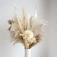 Natural Dried Flowers Bridal Bouquet, Wedding Decoration