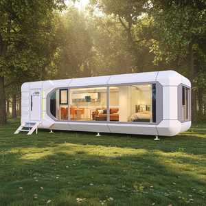 Mini maison micro conteneur moderne préfabriquée Bateau d'extérieur Maison mobile Capsule spatiale pour chambre à coucher Villa Appartement Salon - Product Image 1