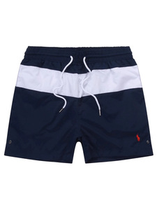 Shorts pour hommes à séchage rapide de cinq pouces pour l'été, vêtements pour hommes avec broderie du logo de la marque en grande taille pour la plage - Product Image 5
