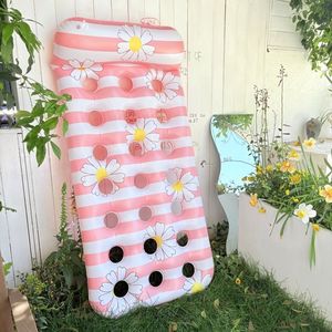 <span class=keywords><strong>2025</strong></span> thiết kế mới sọc hoa cúc inflatablefloat với lỗ không khí <span class=keywords><strong>Inflatable</strong></span> giường với lỗ - Product Image 6