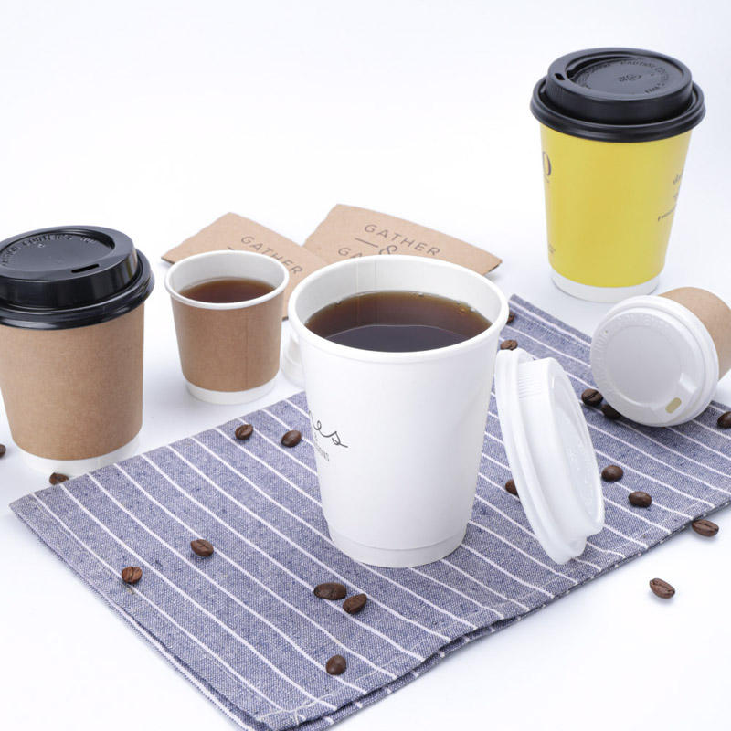 Custom Printed Eco-Friendly Disposable Double Wall Paper Coffee Cup ...