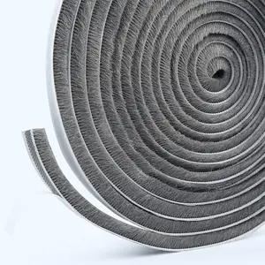 Tempo Stripping Card-Slot Seal Strip Pile Weatherstrip Porta Sweep Brush Strip para Porta Janela