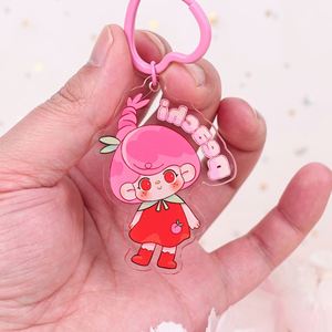 Llavero Acrílico Deslizable Cuadrado Personalizable con Diseño de Anime y Dibujos Animados - Ligero e Impermeable - Product Image 4