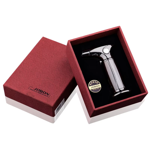 Encendedor de cigarros con llama de chorro de <span class=keywords><strong>Metal</strong></span> de lujo, con logotipo diseño personalizado al por mayor, mesa de Gas butano de estilo clásico para iluminación inflable - Product Image 4