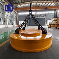 Aimant de levage circulaire pour ferraille d'acier (électromagnétique) avec grue, haute efficacité, certifié ISO 9001, garantie 1 an