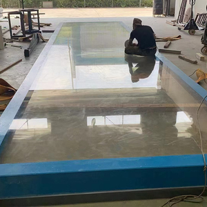 Plaque acrylique transparente, panneau en plastique ondulé creux, découpe sur mesure, moulage pour barrière de piscine - Product Image 2