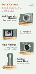 كاميرا رقمية للطلاب بشاشة عرض 48 ميجابكسل كاميرا فيديو للأطفال كاميرا رقمية عالية الدقة بخاصية التكبير/التصغير مضادة للاهتزاز - Product Image 3