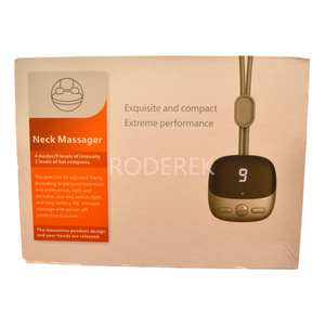 Vente chaude Smart Vibration Mini Masseur Portable Collier Pendentif Électrique Cou Épaule Relaxation Cadeau pour L'utilisation De Bureau À Domicile - Product Image 4
