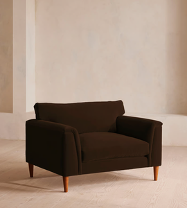 Modern Trendy Brown Velvet <b>Small</b> Living Room <b>Sofa</b> for home Luxury Set Furniture Fabric Lounge Loveseat 2 Seater Couch - Product Image 1