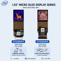 Pantalla Micro OLED de 1.03 Pulgadas 2560x2560, 1000nits/1500nits, 90Hz, Módulo MIPI I2C RGB con Placa Controladora para Dispositivos AR, VR, HUD/Térmicos