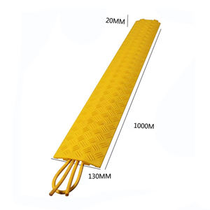 Lucahi工場直接屋内ケーブル管理トレイハードプラスチック道路ケーブルプロテクターオーガナイザースピードバンプ高さ20mm - Product Image 1