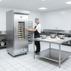 Nova Caixa de Fermentação de Pão Comercial em Aço Inoxidável com Porta Única, Alta Produtividade, Equipamento de Cozimento com Temperatura Constante 220V - Product Image 1