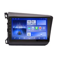 Pour Honda Civic 2012 2013-2015, écran QLED 10,33 pouces, autoradio double 2 DIN, GPS, navigation, autoradio Android