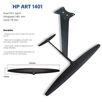 HP1401 Ensemble de feuilles d'aile pour hydroptère Kit de planche d'aluminium pour pompe en carbone et aluminium pour sports nautiques Planches de surf Accessoires pour hydroptère Pompe de surf