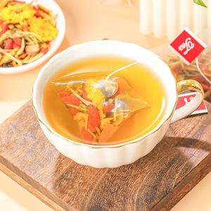 Tisane de protection hépatique aux herbes : Chrysanthème, graines de Cassia, baies de Goji, confort oculaire – Sachet de thé aux matières premières mélangées - Product Image 4