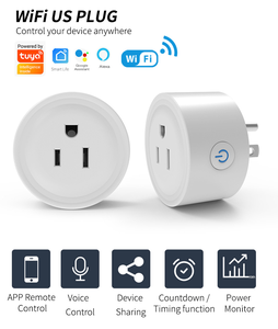 Tuya WiFi <strong>Smart</strong> <strong>Plug</strong> 20A Power Monitor <strong>Smart</strong> Socket Timer <strong>for</strong> US Canada Mexico Peru Colombia-Works <strong>Alexa</strong> Google Home Zigbee 16A - Product Image 2