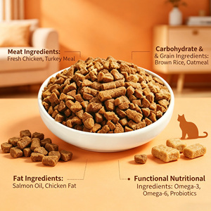Nourriture pour chats cuite au four à nutrition équilibrée avec oméga-3 et probiotiques, digestion facile, rétention élevée des nutriments, croquettes pour animaux de compagnie en vente - Product Image 4