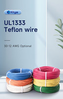 Cable de conexión de un solo núcleo UL758 UL1581 Cable ignífugo de alta temperatura UL1333 18 20 22 24AWG FEP