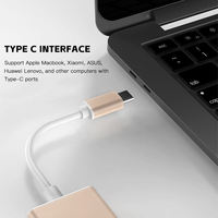 Adaptador de Cable de Video USB3.1 HDTV, Conversor 4K 30HZ Tipo C de Aleación de Aluminio, Cable de Duplicación de Pantalla para Laptop, Teléfono, Tableta