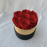 Boîte de roses éternelles préservées en gros, faites à la main, pour la fête des mères et la Saint-Valentin