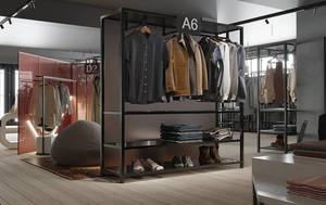 Sistema de Exhibición de Ropa Personalizado para Tiendas, Diseño Minorista Industrial Minimalista, Sistema Modular de Equipamiento de Tiendas, Solución Llave en Mano de Fábrica - Product Image 4