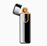 Briquet électrique rechargeable USB intelligent, briquet à cigarettes rechargeable avec capteur tactile