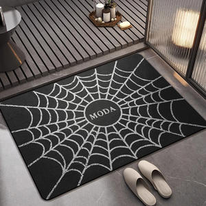Alfombra de baño con dibujos animados de Halloween, rectangular, absorbente, de secado rápido, antideslizante, para el área del baño y el inodoro - Product Image 2