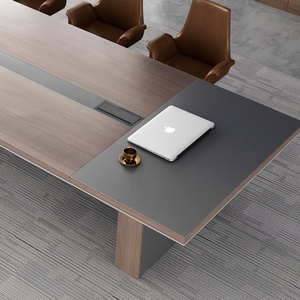 Table de Conférence Moderne de Luxe pour Salle de Réunion et Salle des Directeurs, Mobilier de Bureau en Bois et Acier, Vente Chaude pour Maison, Hôtel, Hôpital - Product Image 3