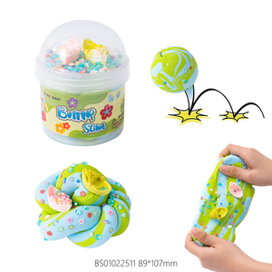 Ensemble de slime au beurre personnalisé, décoration florale, slime doux non collant, parfum crème glacée, balle rebondissante, jouet anti-stress - Product Image 6