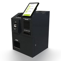Distributeur de jetons, borne de paiement NFC, lecteur de codes-barres Android 11, SDK activé, boîtier métallique, écran 10,1 pouces 1280x800 optiquement collé