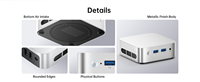 Mini PC N97, 16 Go DDR4, 256 Go SSD, Mini Ordinateurs, N97 12e Génération (surpasse N100/N95/N150 jusqu'à 3,6 GHz), PC Compact pour la Maison/le Bureau