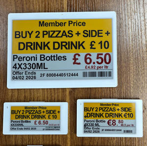 ป้ายราคาอิเล็กทรอนิกส์แบบ TFT LCD ขนาด 7.5 นิ้ว ป้ายโฆษณาอัจฉริยะ ระบบป้ายราคาอิเล็กทรอนิกส์ ESL สำหรับซูเปอร์มาร์เก็ตและร้านค้าปลีก - Product Image 1