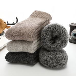 Super Thicker Solid Merino <strong>Wool</strong> Against Cold Snow Russia Warm Funny Men Winter <strong>Wool</strong> <strong>Socks</strong> - Product Image 1