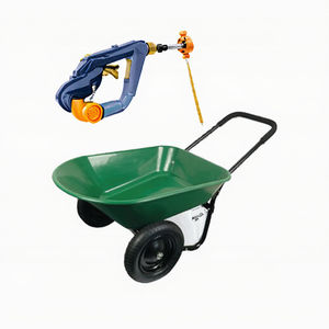 80 लीटर 150 किलोग्राम भारी शुल्क दो पहिया स्टील फ्रेम व्हीलबैरो के साथ - Product Image 3