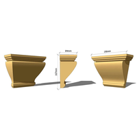 Moulures décoratives extérieures en polystyrène expansé (EPS) pour encadrements de fenêtres, garnitures architecturales pour façades, décoration de bâtiments sur mesure