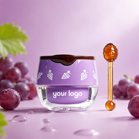 Masque pour les lèvres, baume au beurre d'abeille, baume pour les lèvres à la fraise et au miel, vente en gros, soins des lèvres