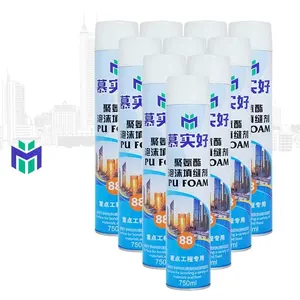 Hot Selling Adhesive Foam High Strength PU Foam Spray Installation and Joint Filling of Doors and Windows Sprayfoam