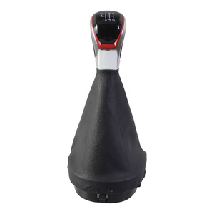 Pommeau de levier de vitesse en cuir, 5 vitesses, 6 vitesses, pour Seat Leon II Altea Xl Toledo III, poignée ergonomique - Product Image 1