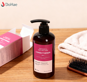 Acondicionador OEM para el cuidado de la textura y el daño de la queratina, acondicionador de cabello reparador hidratante de Etiqueta Privada, fórmula nutritiva para cabello seco - Product Image 1