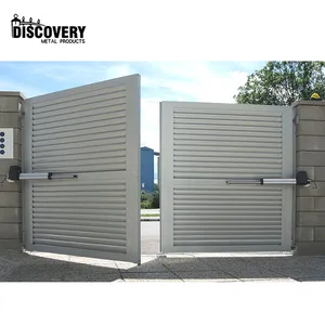 Factory direct sale price aluminum privacy sliding gates automatic electric driveway gates cantilever curved main sliding gate