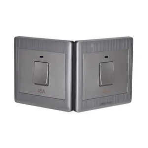 Stainless Steel Original Color 45a air condition switch Automatic Safety Breaker for water heater & air condition