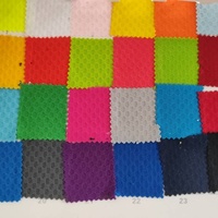 Tissu de sport en polyester 100 % pour la vente en gros, 140~160 g/m², séchage rapide, absorption de l'humidité, faible élasticité, maille œil-de-perdrix, Dry Fit, trame