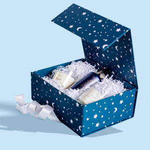 <span class=keywords><strong>2025</strong></span> siêu nóng bán sang trọng màu xanh hải quân cuốn sách các tông hình Mỹ phẩm nước hoa tạo nên từ có thể gập lại Hộp quà tặng - Product Image 5